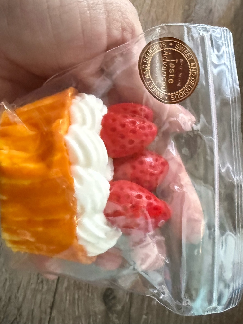 squishy strawberry cupcake with whip cream